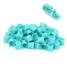 300pcs Disposable Silicone Tattoo Pigment Cup For Eyebrow Lip Eye Tattoo FBH