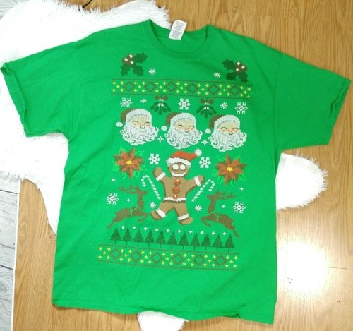Mens Christmas graphic t-shirt XL extra 