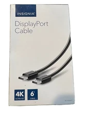 Insignia 6' 4K Ultra HD DisplayPort Cable - Black