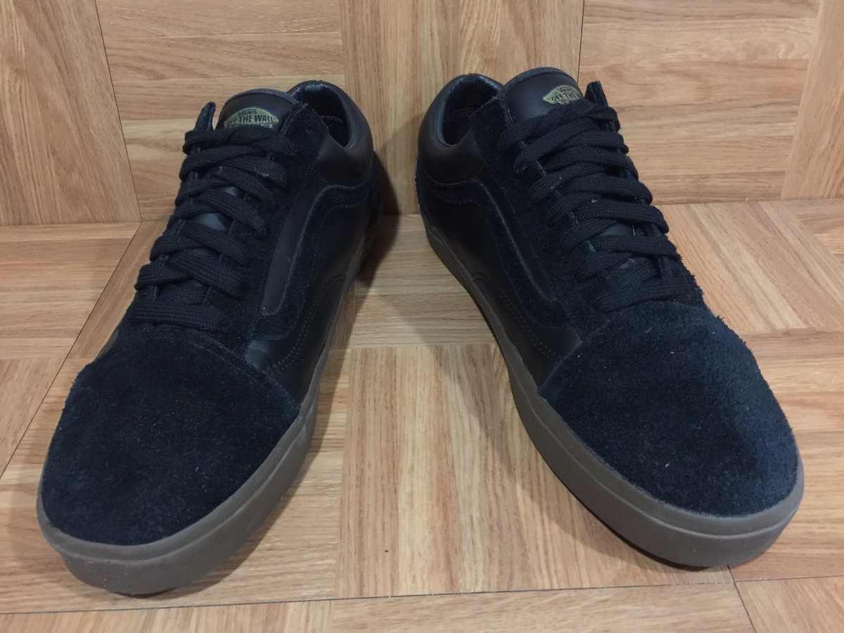 RARE🔥 VANS Old Skool '92 Zero Supreme Black Leather Gum Brown Sz