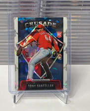 2022 Panini Chronicles -CRUSADE - BLUE ICE - TONY SANTILLAN - ROOKIE RC #14/25
