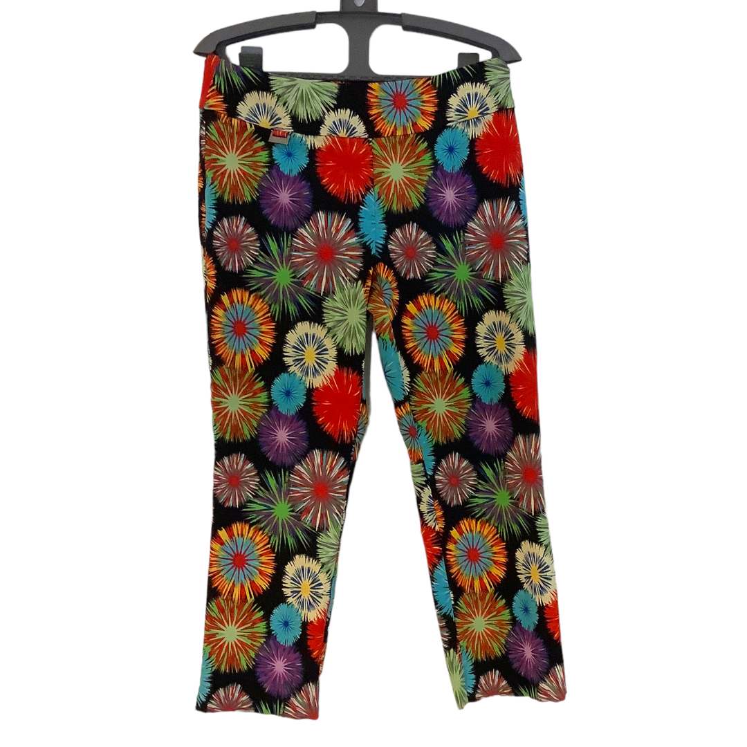 Peck u0026 Peck Retro Colorful Firework Stretch Capri Pants Size 6 | eBay