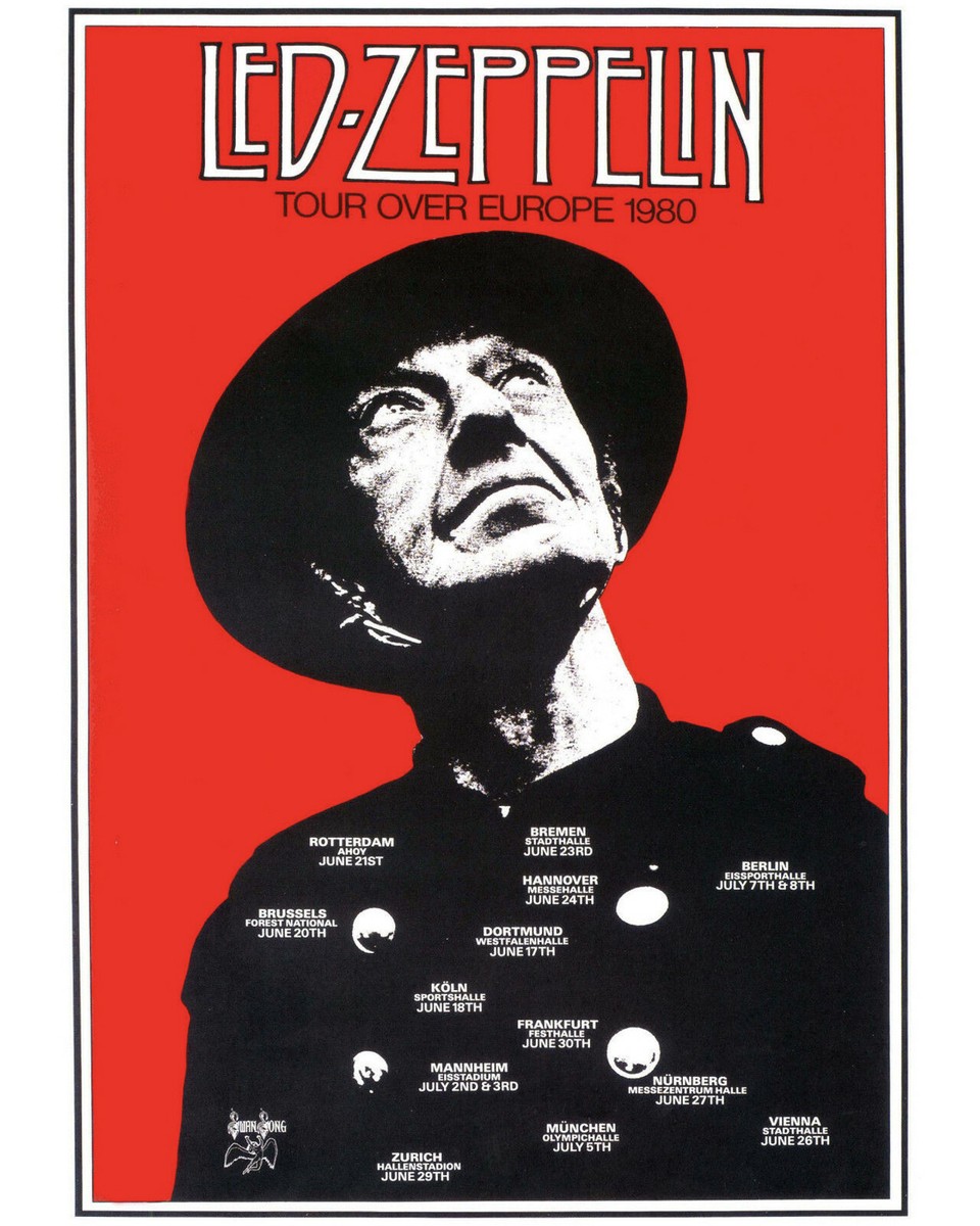 Rolling Stones - Wall Art of 1980 European Concert Tour Poster