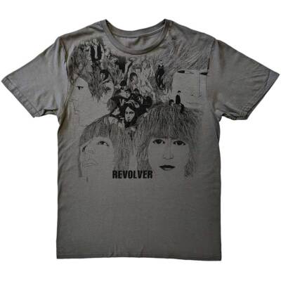 The Beatles Revolver T-Shirt Grey New | eBay