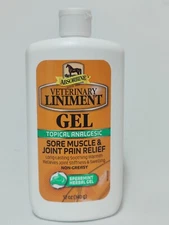 Absorbine Veterinary Liniment Topical Analgesic Spearmint HERBAL Gel 12oz