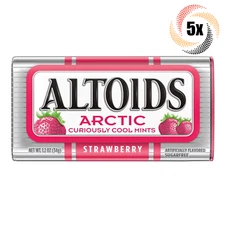 5x Tins Altoids Arctic Strawberry Flavor Mint | 50 Mints Per Tin | Fast Shipping