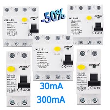 FI-Schalter Fehlerstromschutzschalter RCD 2,4-polig 16A 25A 40A 63A 30mA 300mA