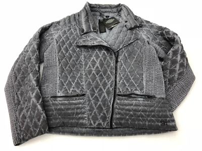 HARLEY-DAVIDSON WOMENS SLIM FIT QUILTED BIKER ZIP COLD BLACK