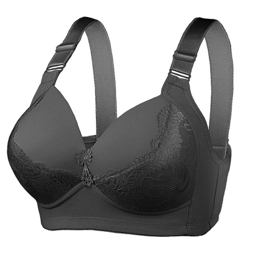 Women's Full Cup Bra Floral Lace Non-Padded Non-Wired Cool Comfort Plus Size D - Picture 13 of 18