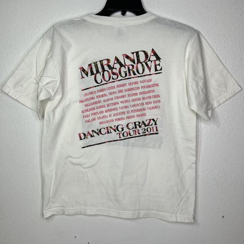 CAMISETA MIRANDA COSGROVE DANCING CRAZY TOUR ICarly Drake & Josh 2011 juvenil grande - Imagen 2 de 7