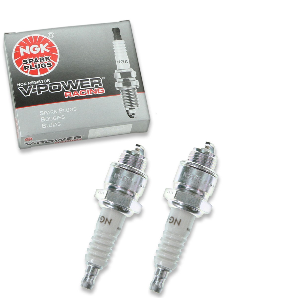 2 pc NGK 2746 R5670-6 V-Power Racing Spark Plugs for W7FC W7F W20P-U R43S qj
