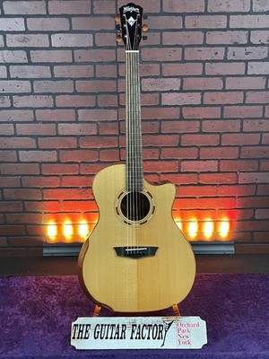 2024 Washburn WCG25SCE Comfort Series Grand Auditorium Cutaway Acoustic Elect...
