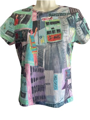 No Boundaries Medium Casual Shirt Hong Kong Travel Commute Teen Girl Clothing