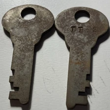 2 Corbin # TTA2 Suitcase Trunk Keys 
