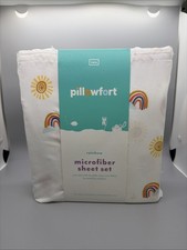 Pillowfort Twin Rainbow Microfiber Sheet Set 3-Piece NEW