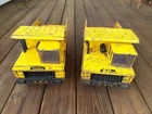 2 Tonka 1965 Mighty Dumps With Drilled Wheels