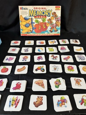 Vintage Original Memory Game 1996 Matching Game Milton Bradley
