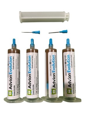 4 Tubes 1 Plunger Advion Cockroach German Roach Control Bait Gel - Pest Control