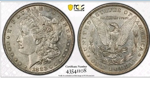 1883 MORGAN SILVER DOLLAR  PCGS XF45