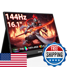 Hotyeah Portable Travel Monitor 16.1 144Hz 1080P Fhd Portable Monitor 106 Srgb