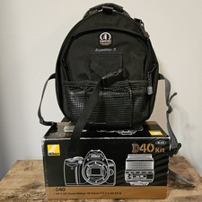 Nikon D40 6.1MP Digital DSLR Camera Kit W/18-55mm, 55-200mm, 18-55 1:3.5-5Lens