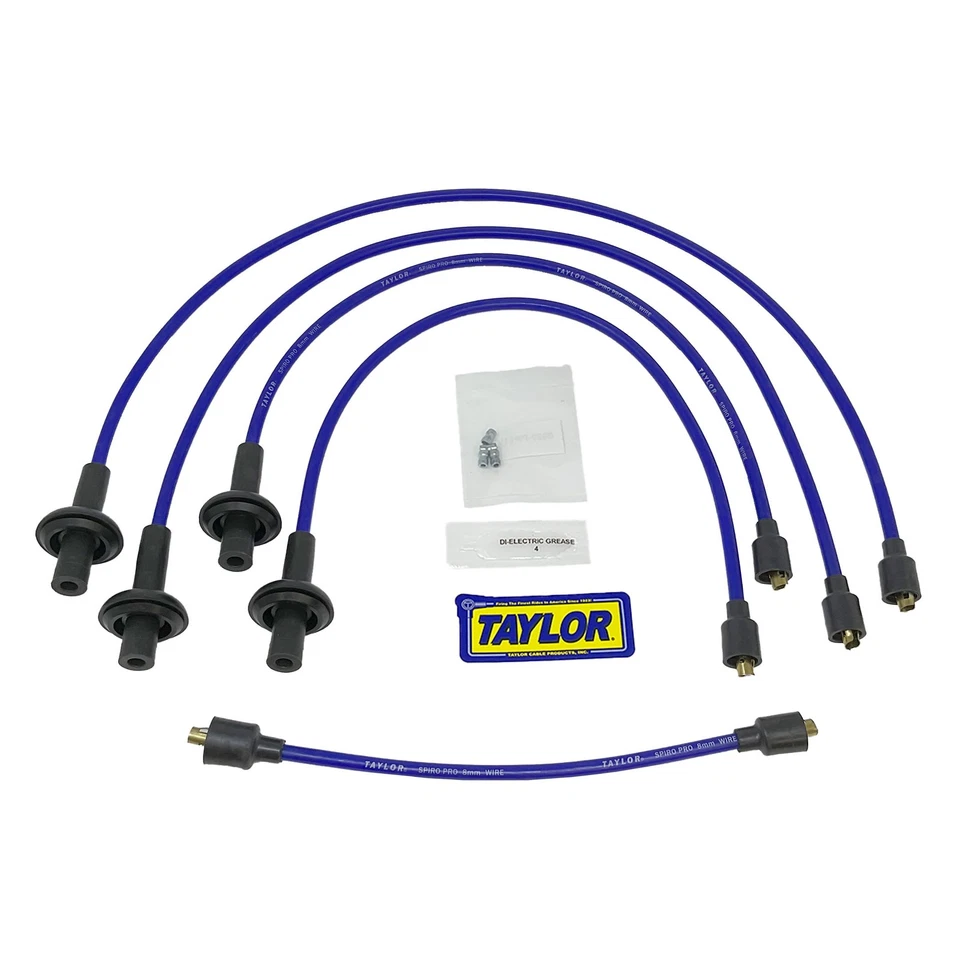 Taylor Cable 74691 Blue 8mm Spiro-Pro Spark Plug Wires for Type 1 Beetle - Image 2 of 4