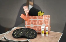 STARLUX Airlines x Smiley Premium Economy Amenity Kit by WESSCO Orange Pouch NEW