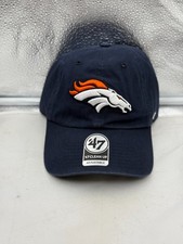 Denver Broncos NFL '47 Brand Navy Blue Clean Up Adjustable Strapback Hat