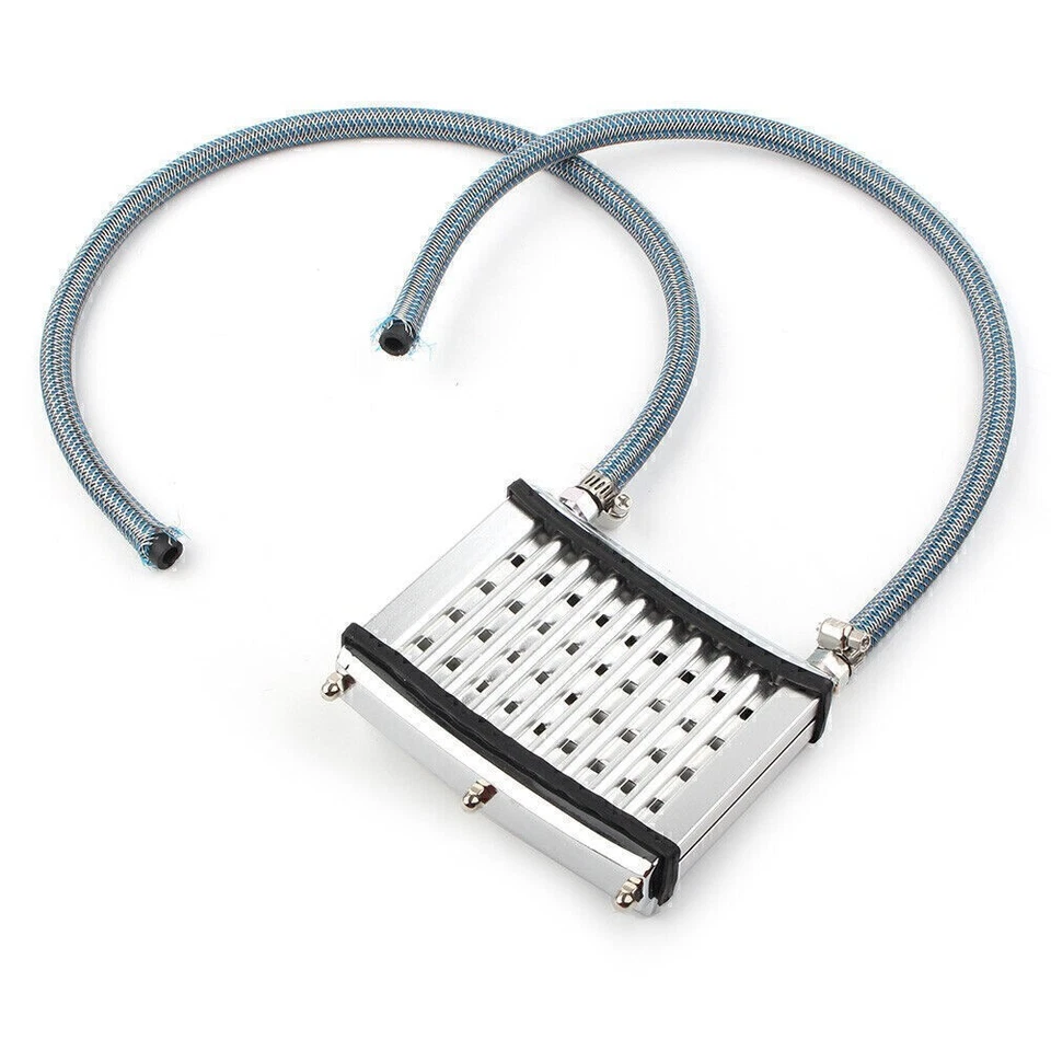For 125cc 140cc 150cc Motor Dirt Pit Bike ATV Silver Oil Cooler Cooling Radiator Foto 3 de 4