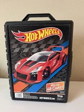 Hot Wheels 2014 Black Storage Carrying Case Tara Toy / Mattel 48 Cars 20020