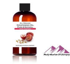 ORGANIC GRAPESEED  SEED OIL UNREFINED COLD PRESSED GRAPE SEED GLASS BOTTLE OPT.