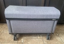 Cricut Craft Tote Travel Storage Handle Wheels Tweed Rolling Arts  Craft Case