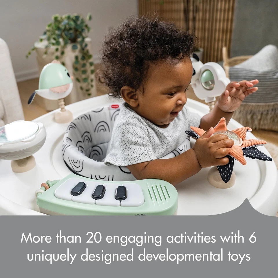 Centro de actividades estacionario Here I Grow 5 en 1 - Colección de decoración en blanco y negro... Foto 2 de 4