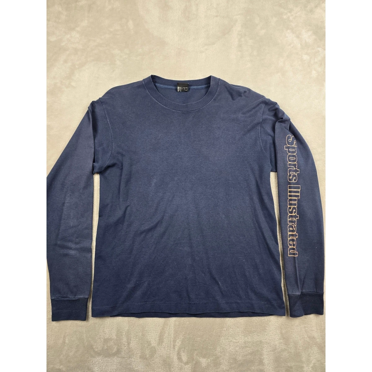 25+ Long Sleeve Graphic Tee Blue Vintage T-Shirts for Men for sale