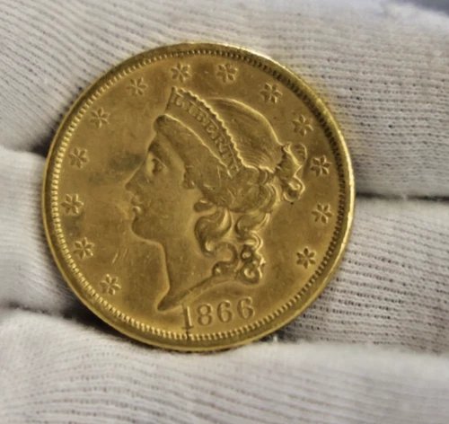 1866-S Liberty Double Eagle — photo from the most recent tracked eBay sale
