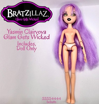 Bratzillaz 2012 Yasmina Clairvoya, Glam Gets Wicked, Doll only. Y2K Fashion Doll