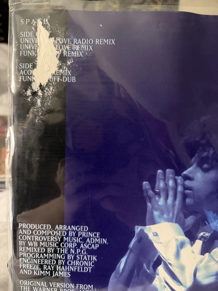 Prince Space gold stamp promo 12" Vinyl Record Single - Image 3 of 3
