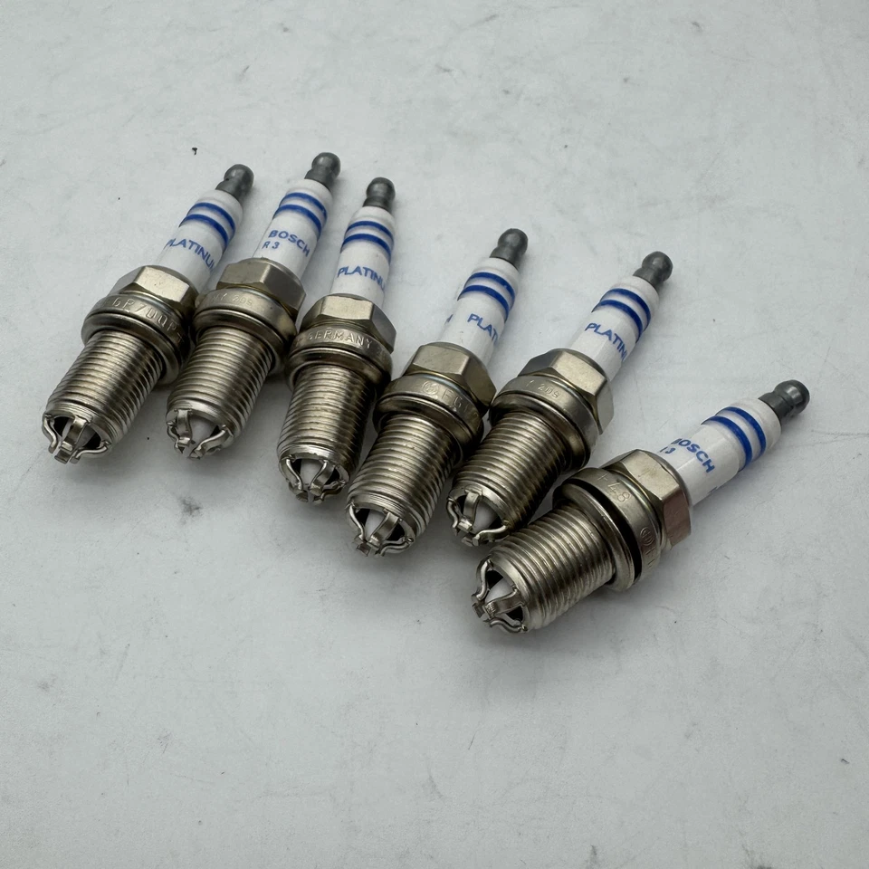 6x Bosch Platinum Spark Plugs FGR7DQP For BMW E39 E46 E83 E36 E53 12120037607 - Imagem 3 de 4