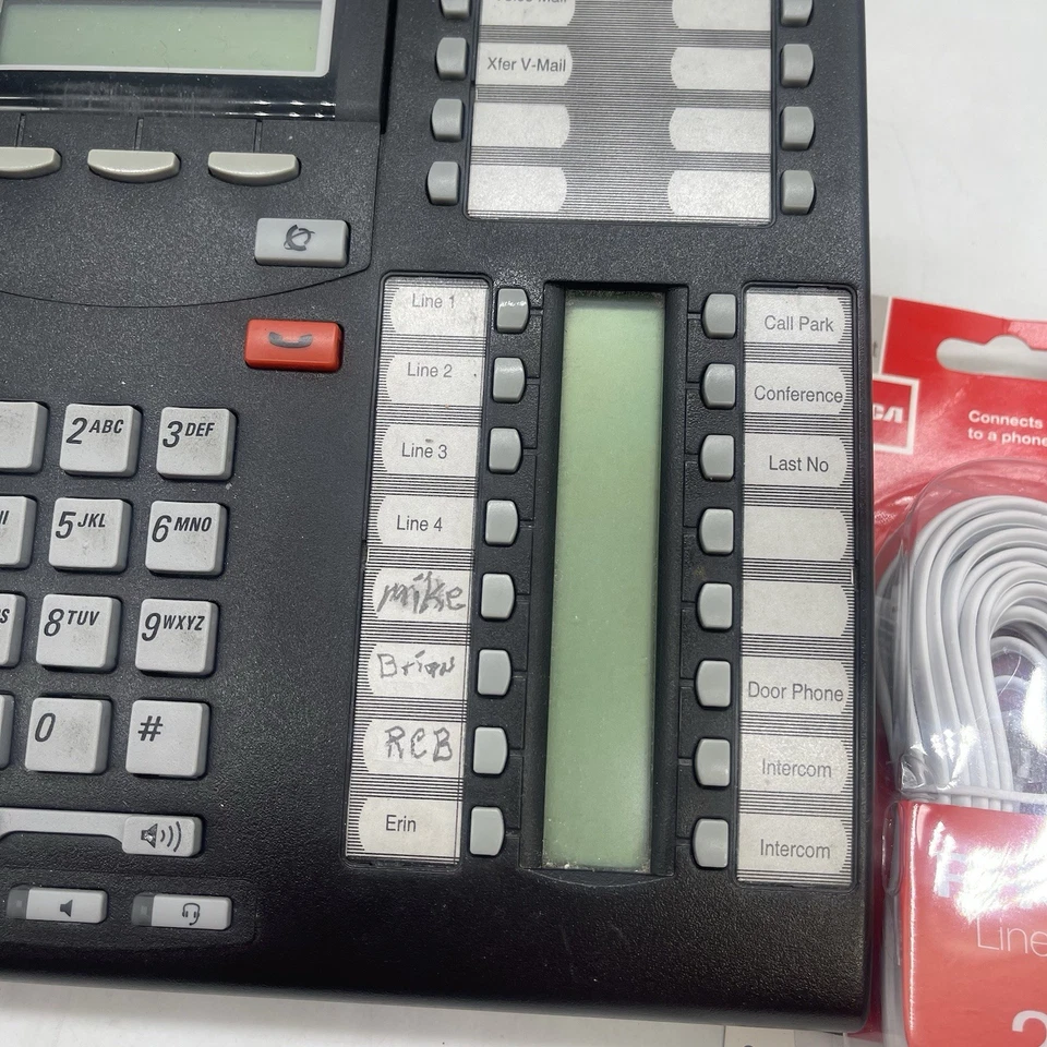 Nortel Networks T7316E Phone with Phone Line / Cable WORKING and Cleaned READ - Image 3 of 4