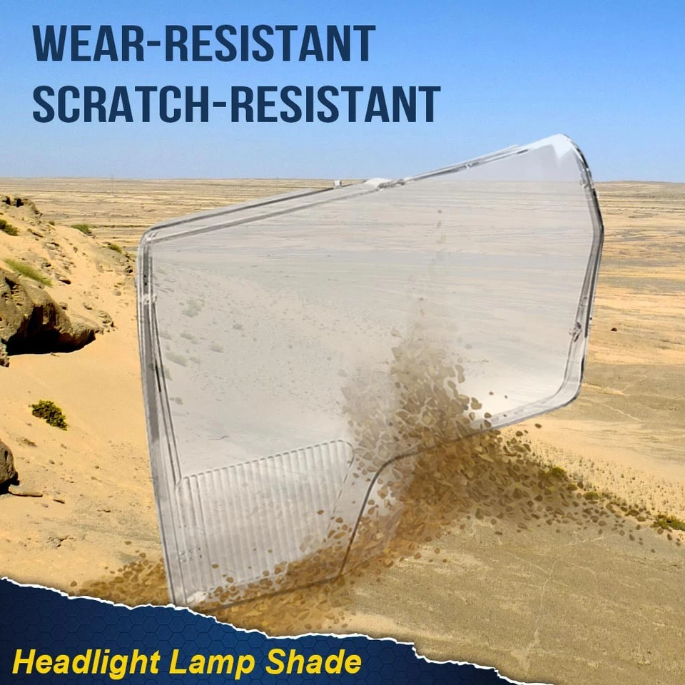 Cubierta de lente de faros de carcasa transparente izquierda + derecha apta para Ford F150 2009-2014 Foto 4 de 4