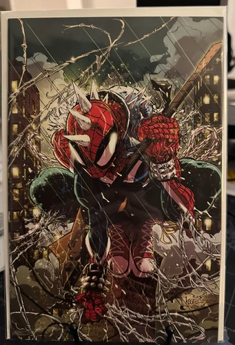 SPIDER-PUNK ARMS RACE #1 KAARE ANDREWS EXCLUSIVE VIRGIN VARIANT MARVEL 2024 NM