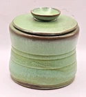 Frankoma Pottery Canister Prairie Green  26G 4” Jar Vtg