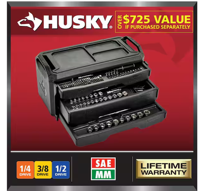 #ad Husky Mechanics Tool Set 280 Piece # H280MTS NEW $156.00