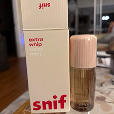 Snif Extra Whip Body Mist Vanilla Sandalwood Musk Unisex Travel 2.5 fl oz