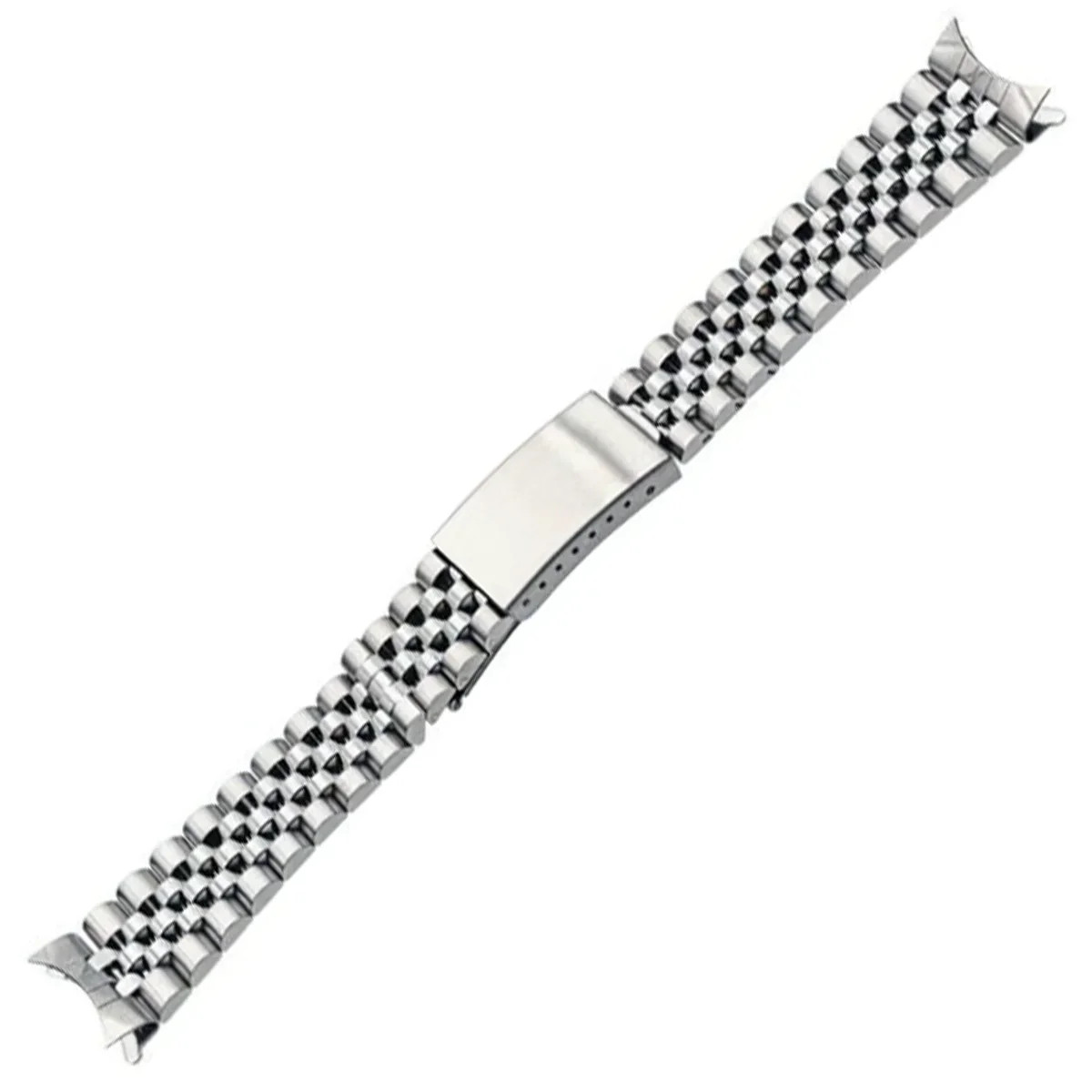 Bracelet Jubilee Tudor maillons courbés en acier inoxydable look vintage 20mm