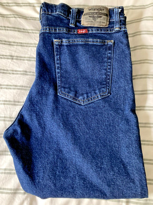 Wrangler Five Star Straight Fit Jeans Dark Blue 36x32 Excellent