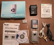 Canon PowerShot SD790 IS 10.0MP Digital ELPH Camera Silver ..For Parts ..Working