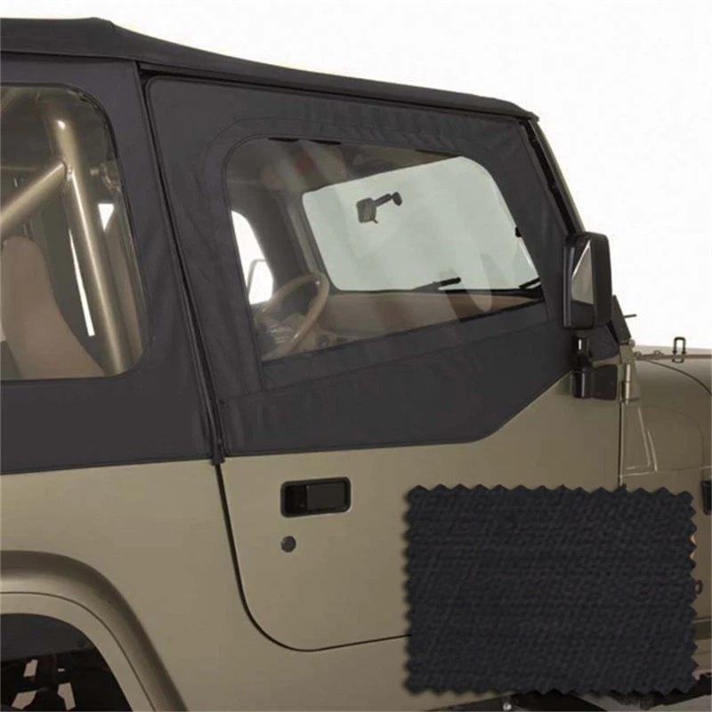 Rugged Ridge Door Skins Black Diamond 88-95 Jeep Wrangler YJ Foto 2 de 2
