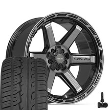 Set4 4play 4p63 22x10 Black Brushed Rims 28545r22 As Tires Tpms 5 Lug Set4 4play 4p63 22x10 Black Brushed Rims 28545r22 As Tires Tpms 5 Lug