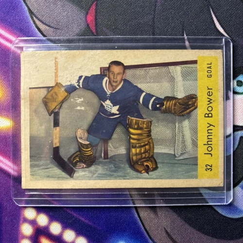 1959-60 Parkhurst # 32 Johnny Bower(HOF) Toronto Maple Leafs